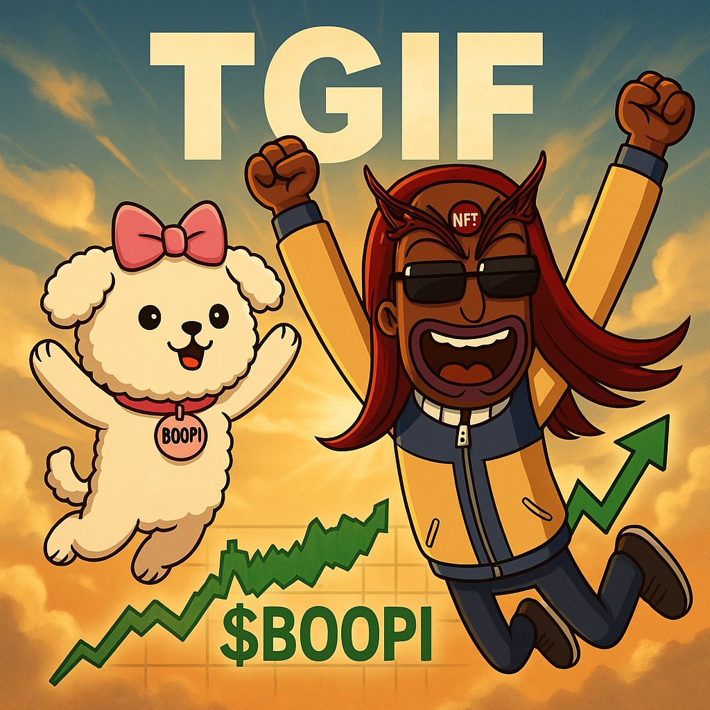 MORNING MFERS!☀️

FRIDAY VIBES ARE BEST WHEN $BOOPI IS AT ATH MFERS!🐶📈

GM BAK &amp; SEND $BOOPI TO THE MOON🚀

S/O <a href="/GodHatesNFTees/">God Hates NFTs 🐇</a> <a href="/SrPetersETH/">Sr Peters</a> <a href="/boopdotfun/">boop.fun</a> <a href="/BoopiOnSOL/">BOOPI</a>

#GHNFTees #BOOPI $BOOPI
