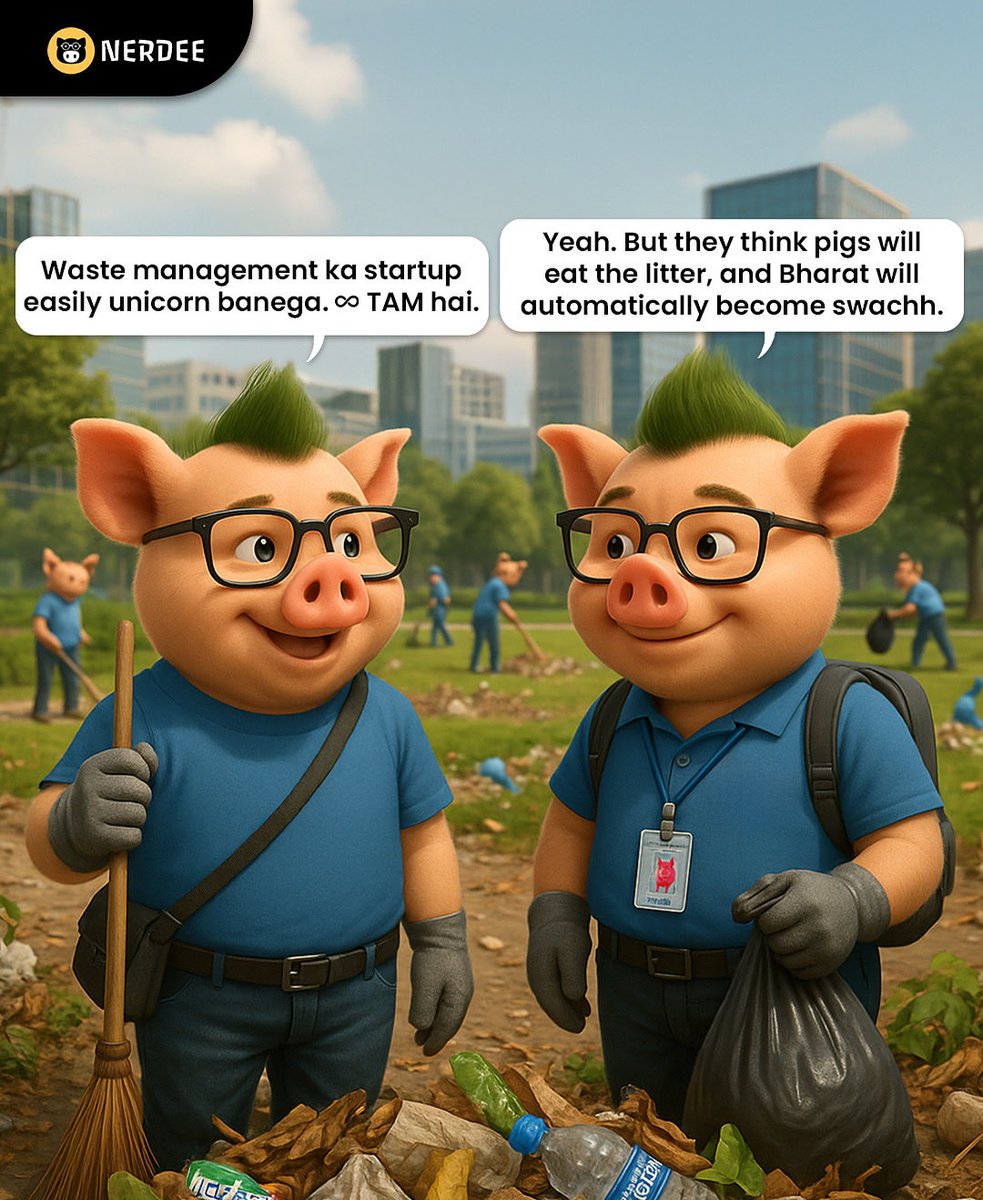 All we need is more pigs 🐷🐷

#swachhbharatabhiyaan #wastemanagement