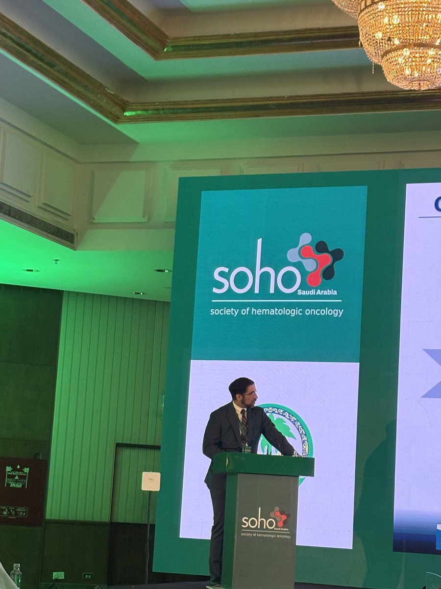 Thank you Dr. Al-Ola Abdallah for the great talk on CAR T at SOHO Saudi Arabia. ⁦<a href="/Abdallah81MD/">Al-Ola A Abdallah MD (USMIRC)</a>⁩ ⁦<a href="/KFSHRC/">مستشفى الملك فيصل التخصصي ومركز الأبحاث</a>⁩ ⁦<a href="/SocietyofHemOnc/">Society of Hematologic Oncology (SOHO)</a>⁩ ⁦<a href="/UnivOfKansas/">University of Kansas</a>⁩