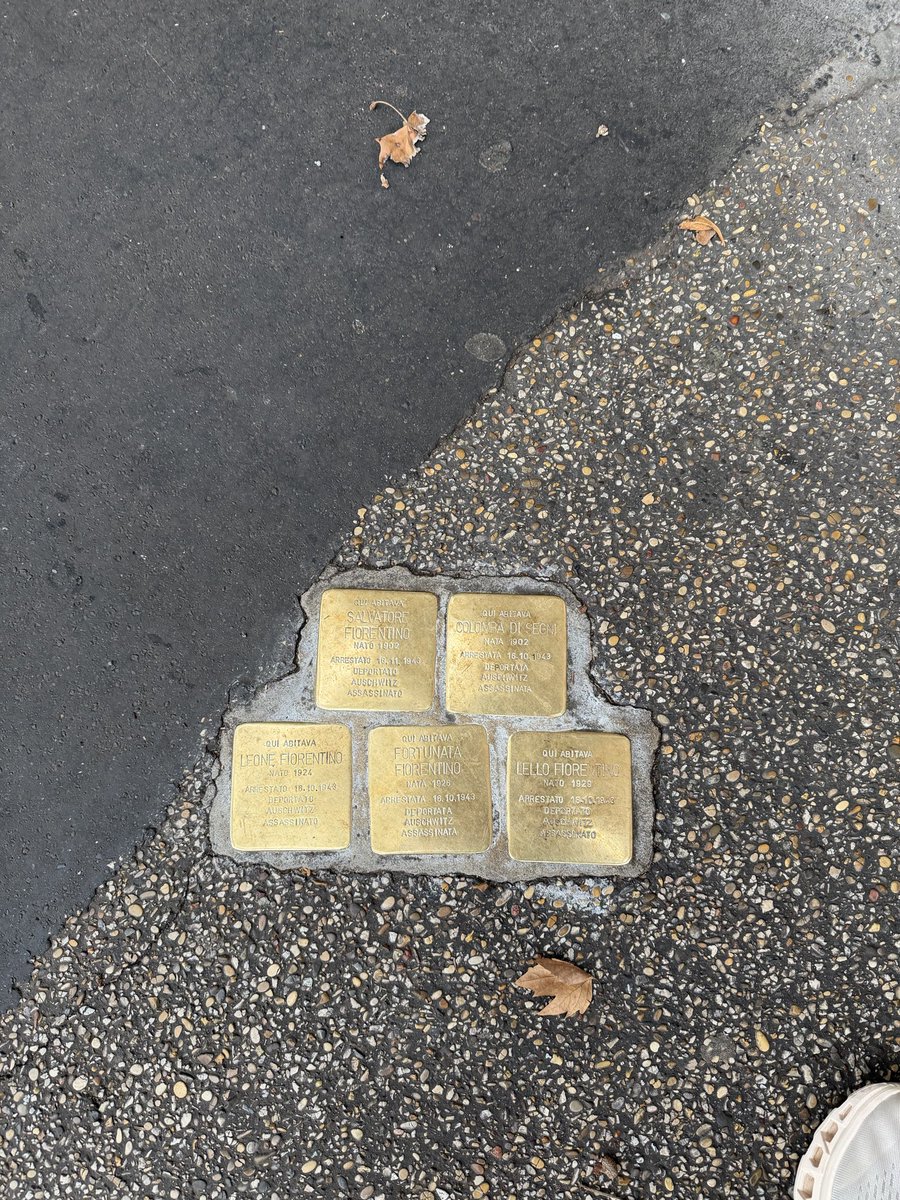 I took these pictures in Rome 👇 and I am compelled to ask:

When has Israel ever demanded that neighboring countries round up all their Palestinians — men, women, and children — and hand them over to be sent to their deaths in gas chambers?
When has Israel ever called for the