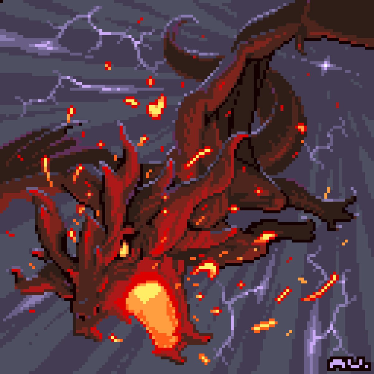 outer_law's tweet photo. レッドドラゴンばかり描いてます。以下過去絵 https://t.co/lBv34AEZYt