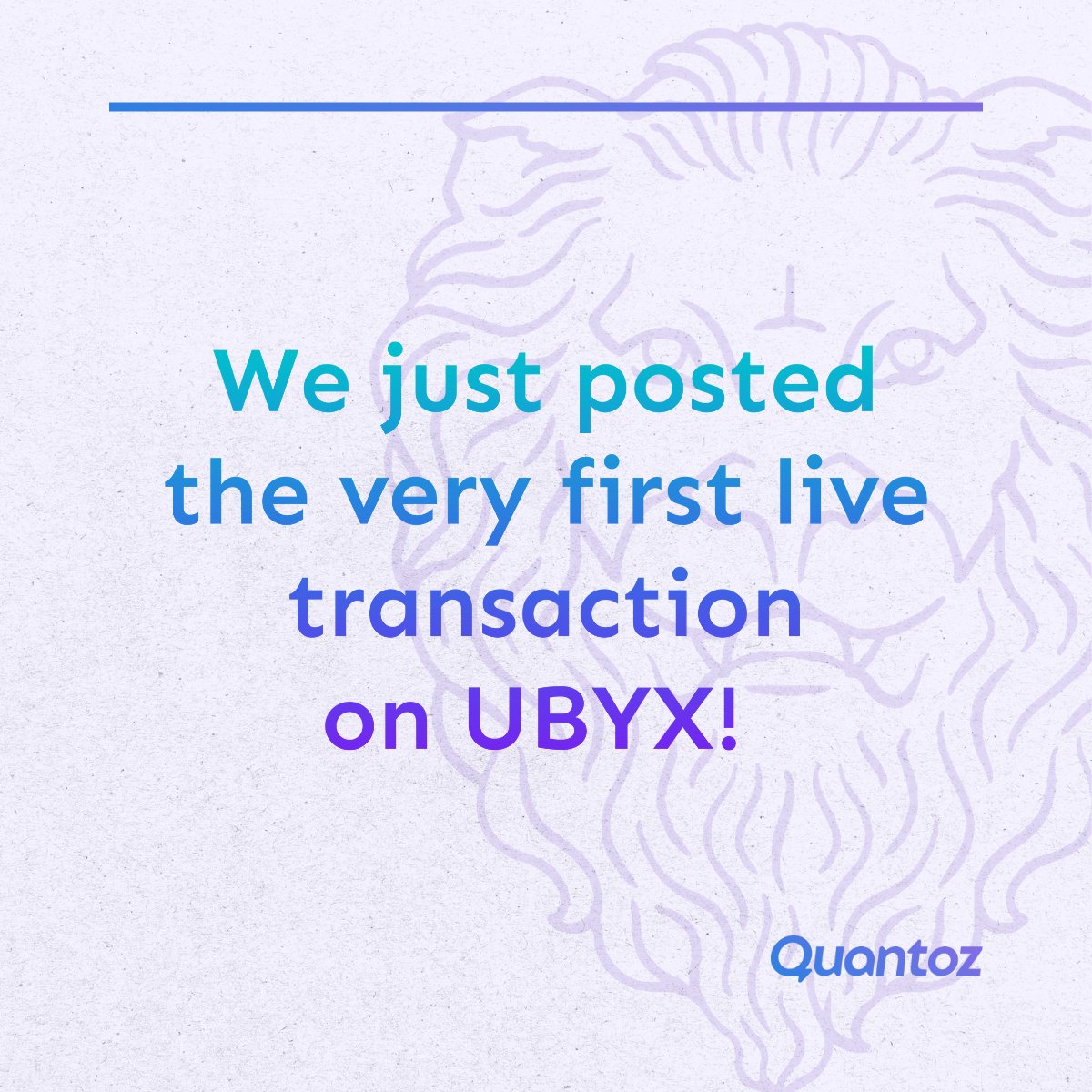 Quantoz announces first live transaction on Ubyx