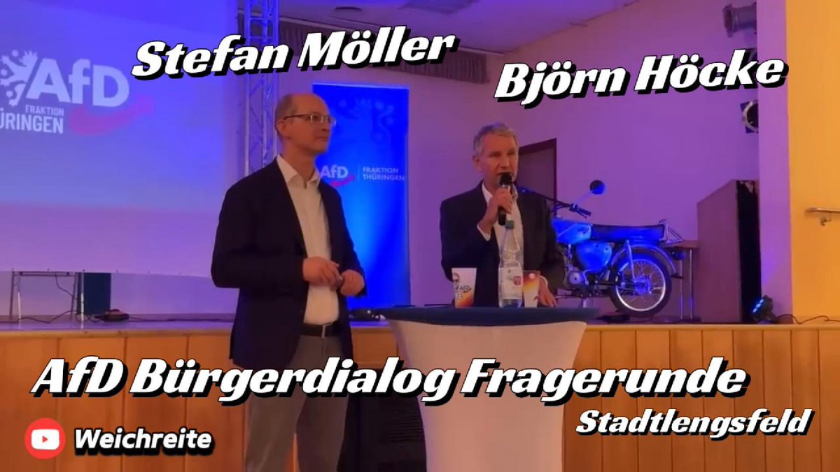 "Fragerunde"

23.10.25 - Stadtlengsfeld AfD Bürgerdialog

Hier geht´s zum Video:
youtube.com/watch?v=R27I0g…