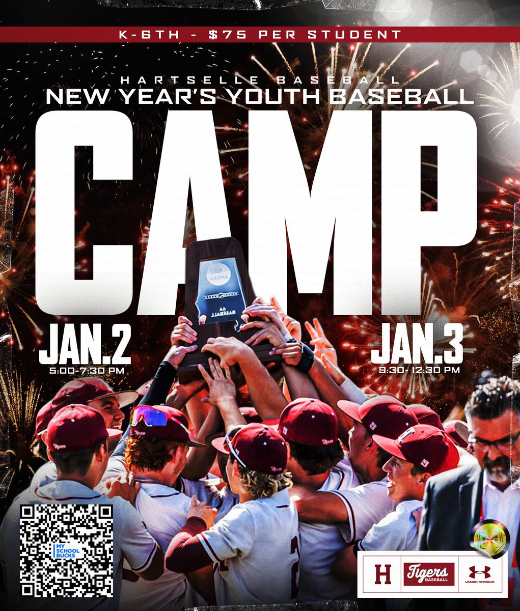 First youth camp of 2026 is set. 

Sign up using the QR code or using MySchoolBucks for your student.