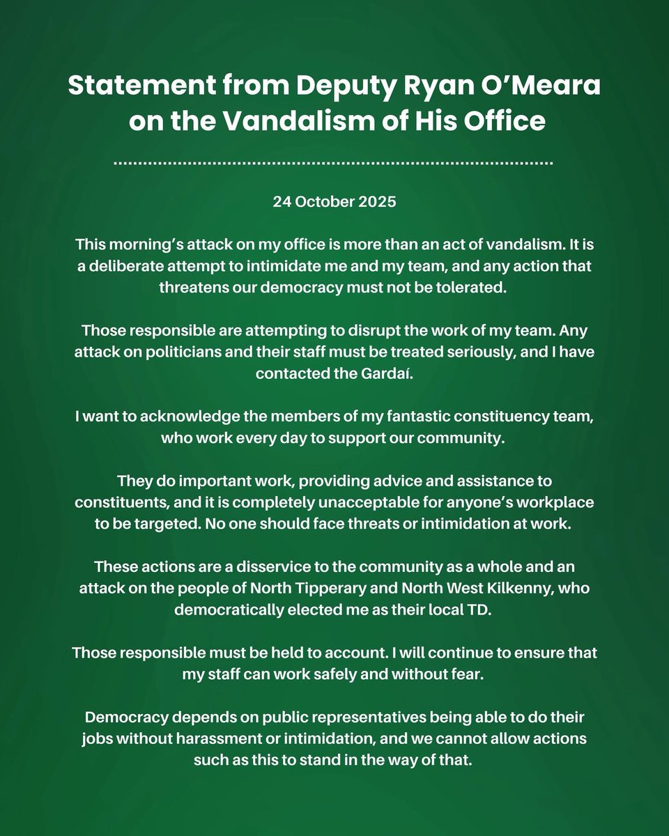 Ryan O’Meara TD tweet media