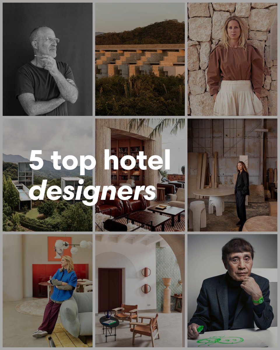 🎨 5 Top Hotel Designers for Happy #InternationalArtistDay! 🏨

Today, let’s celebrate the magicians of hospitality: #interiordesigners, and #architects.

1️⃣ Kelly Wearstler
2️⃣ Alberto Kalach
3️⃣ Dorothée Meilichzon
4️⃣ Tadao Ando
5️⃣ Patricia Urquiola
linkedin.com/feed/update/ur…