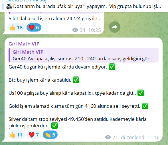 💫Buradaki kâr paylaşımlarımın arka planını, Telegramda neler paylaştığımı merak edenleriniz görselleri inceleyebilir dostlarım..!!

Daha fazlası için t.me/girllmath1 kanalıma da beklerim..