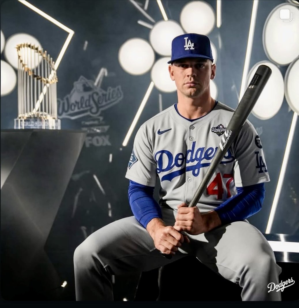 JoeOLeksy's tweet photo. The 2025 World Series starts today! Good luck to the LA Dodgers and Ben Rortvedt! It’s been a crazy and magical ride for Ben that continues on tonight! 💙 Go Dodgers! 😁 @Dodgers @SportsNetLA https://t.co/DF7u0f9qfc