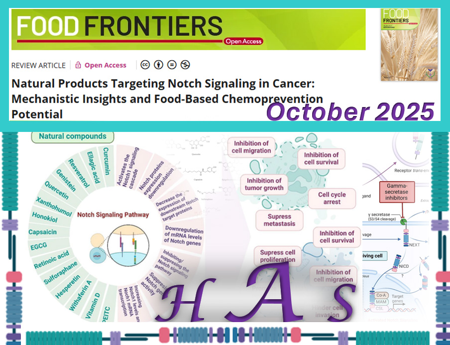 herbalanalysis's tweet photo. Our latest article entitled “Natural Products Targeting Notch Signaling in Cancer: Mechanistic Insights and Food-Based Chemoprevention Potential” ...  published in Food Frontiers  is now  available at https://t.co/9phMy0fl0g https://t.co/zmaMj7wR6m