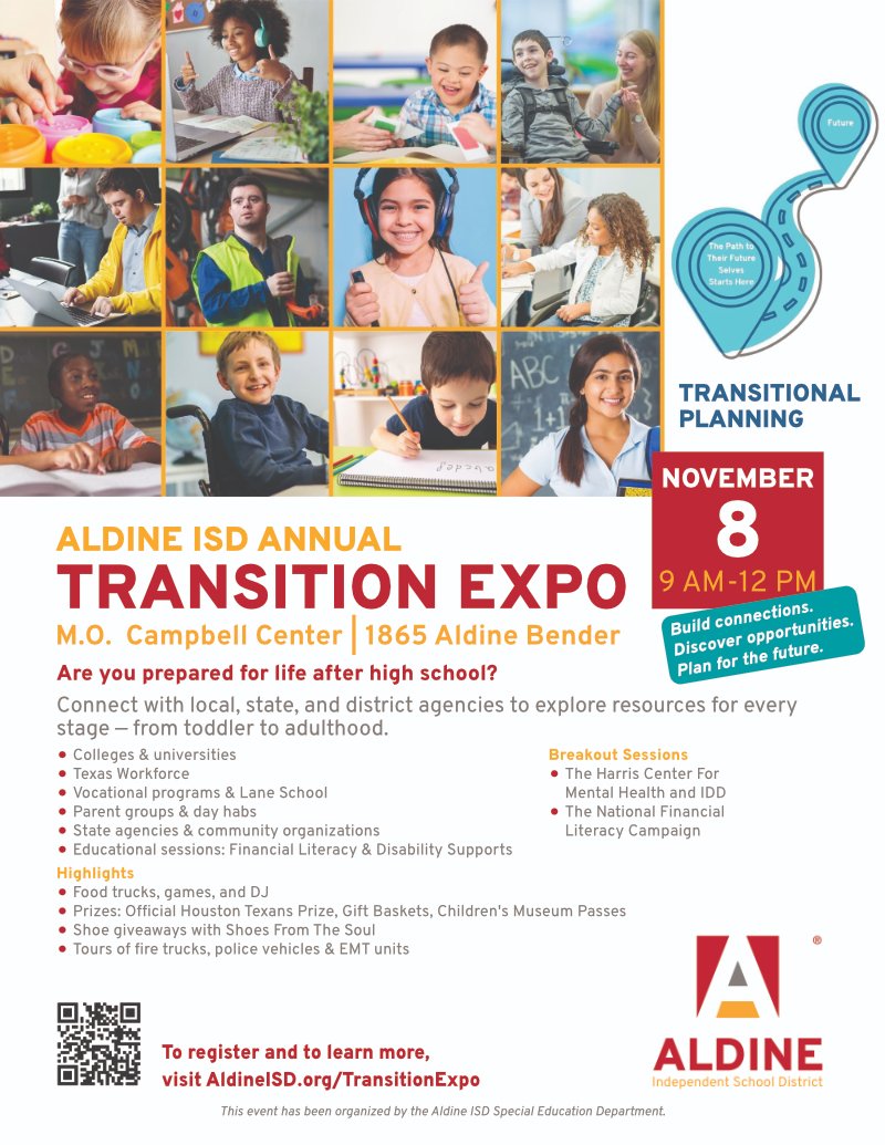 Aldine Transition Specialists tweet media