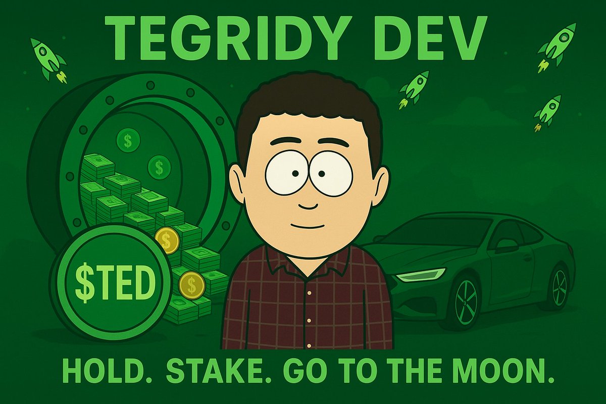 🚀 $TED  The First Honest Coin on Solana💥

Built by Tegridy Dev, redefining transparency &amp; trust in crypto ⚡️

Join the movement, honest, fun &amp; real 🌱

Twitter : <a href="/Valerque_2469/">Tegridy Dev</a>
 pump.fun/coin/7xrNfVupD…

#Solana #TegridyDev #TED