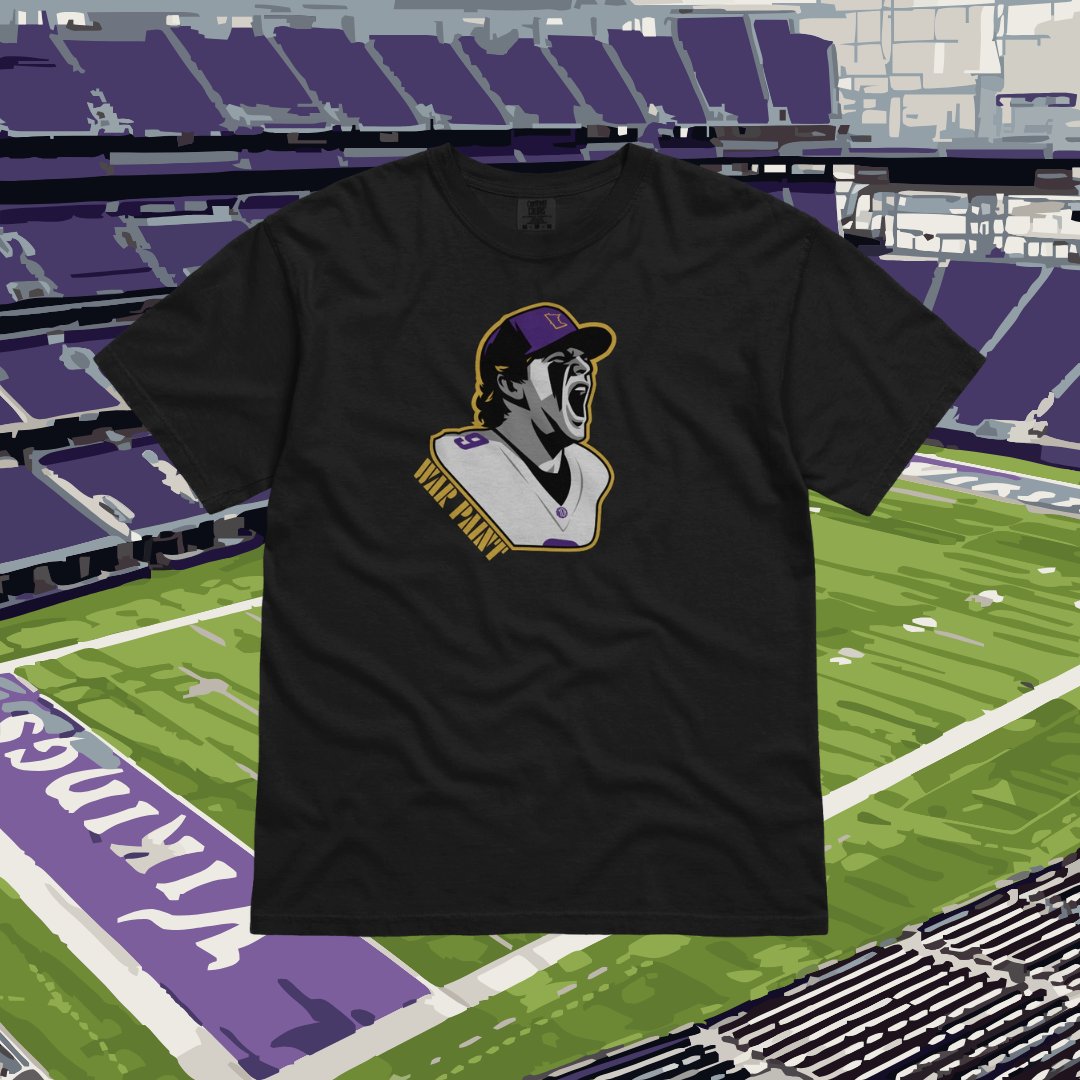 10k_Takes's tweet photo. After last night, there is only one man we can turn to...  

Put on your war paint and get ready for the return next week😈head to https://t.co/cceHCJB9jg to get it now!  

#WarPaint #Believe #MNSports #OurSavior https://t.co/eBDubvgfLP