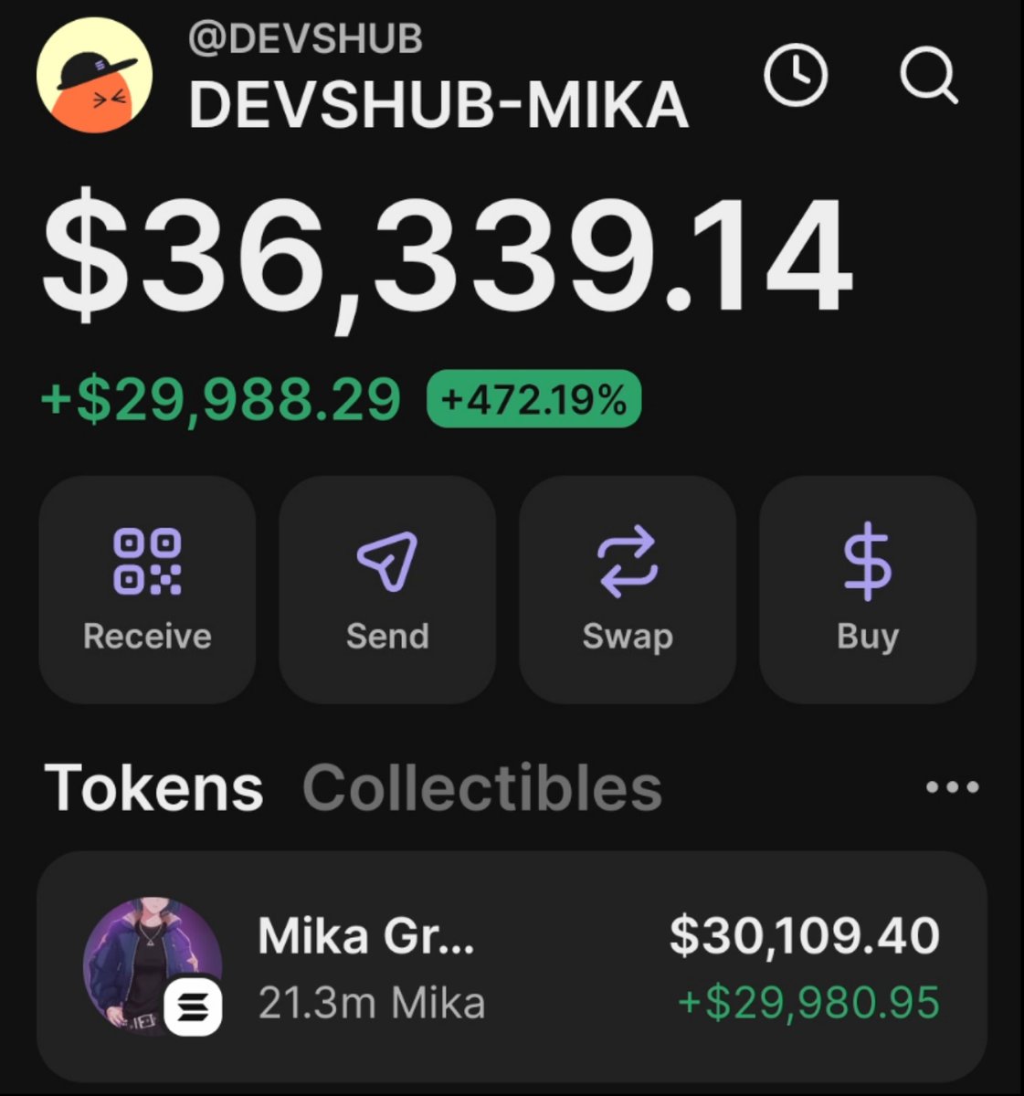 $MIKA is printing massive on my private telegram channel 
Absolutely tearing up the chart 📈 
#SolanaAirdrop
