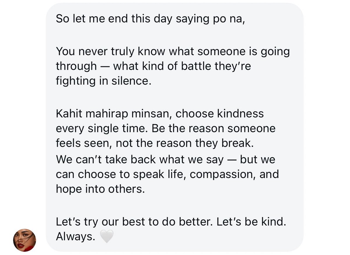 “be the reason someone feels seen, not the reason they break.”

thank you for these kind words, shuvee. it means a lot to me :)