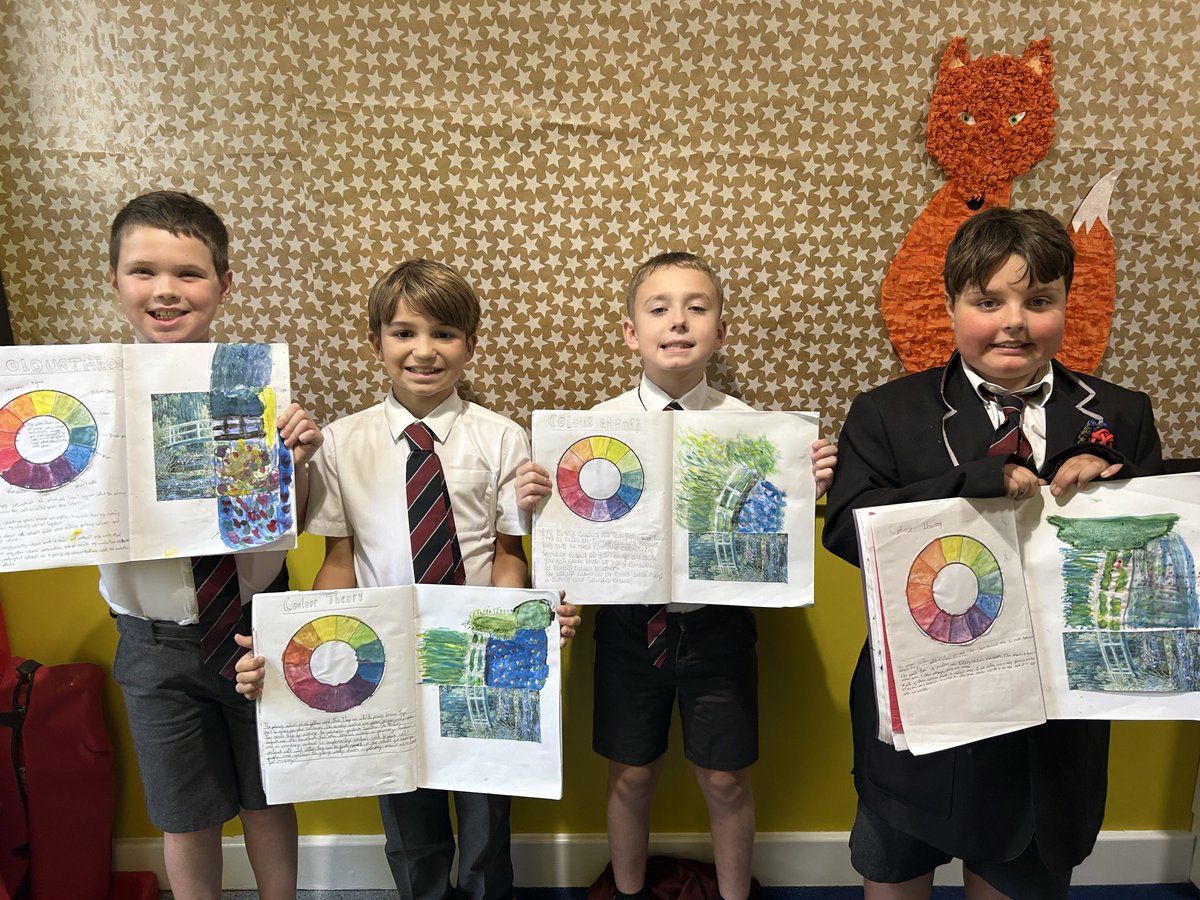 Pickmere have been busy learning about colour theory and applied their knowledge when recreating the work of Claude Monet #art