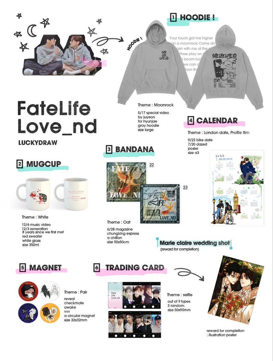 fatelifelove_nd's tweet photo. 𝐅𝐚𝐭𝐞, 𝐋𝐢𝐟𝐞, 𝐋𝐨𝐯𝐞_𝐧𝐝
— 모두가 운명 같은 삶을 살고 사랑을 한다

✶ LUCKY DRAW PREVIEW

✶ 1회 2500원(최대 8회)
✶ 2차 수요조사로 최종 수량이 결정되오니, 많은 참여 부탁드립니다.

https://t.co/51tYAJwrN4

#운명을_사랑하는_사람에게
#FateLifeLove_nd https://t.co/txXHjrgY6k