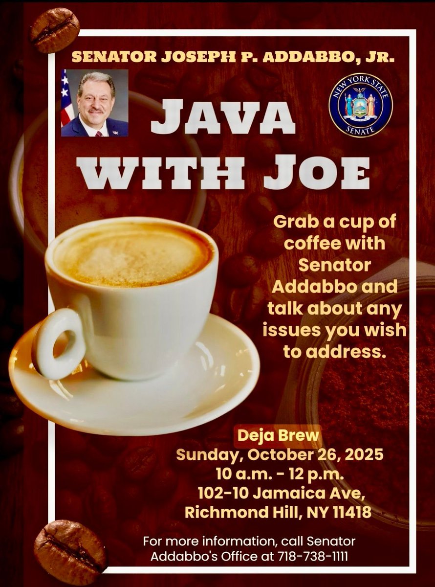 MY NEXT ‘JAVA WITH JOE’ EVENT IS THIS SUNDAY