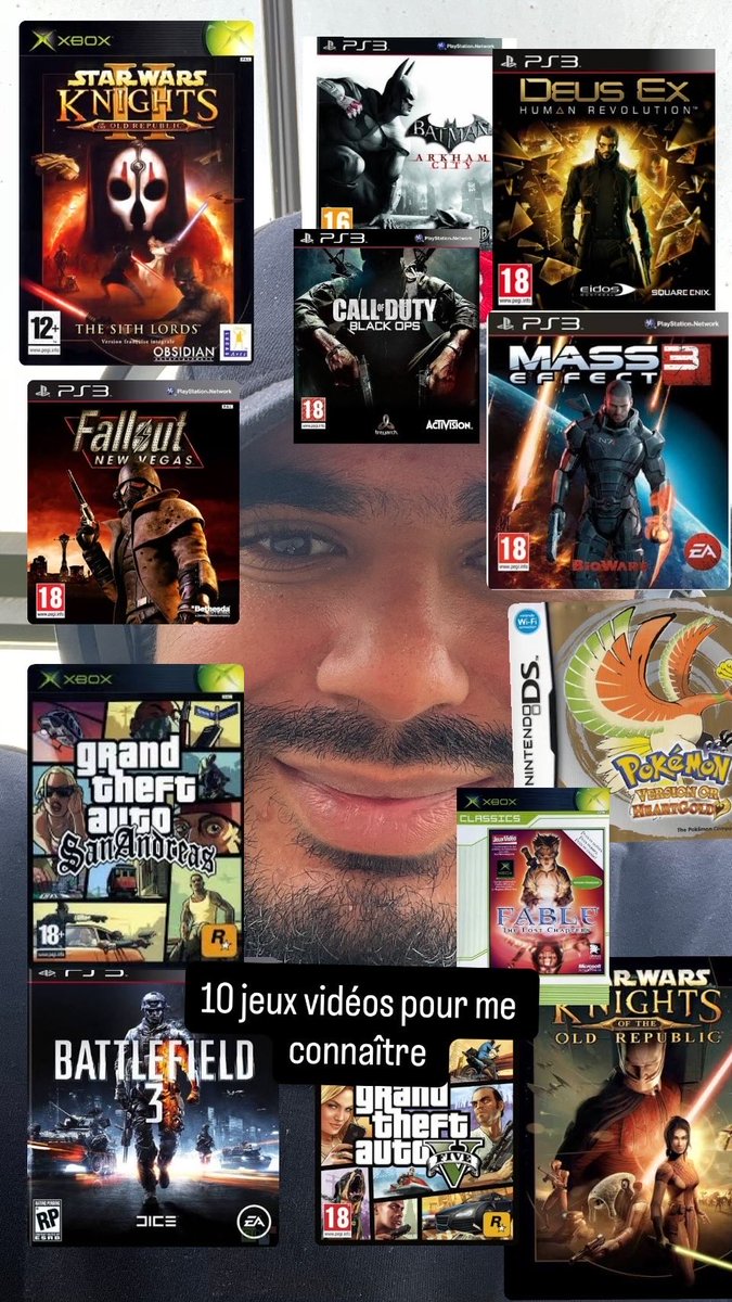 JediFall's tweet image. 10 jeux vidéos pour me connaître