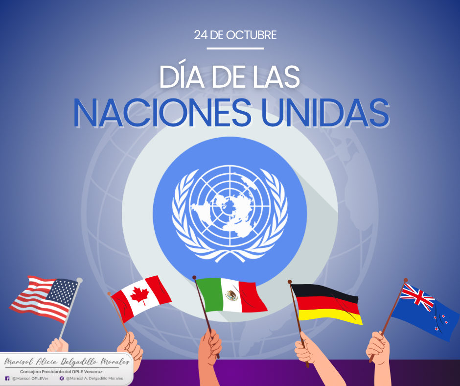 El 24 de octubre de 1948 se proclamó el Día de las Naciones Unidas, en conmemoración al aniversario de la entrada en vigor de la Carta de las Naciones Unidas de 1945.🇺🇳🌎
 #DíaDeLasNacionesUnidas