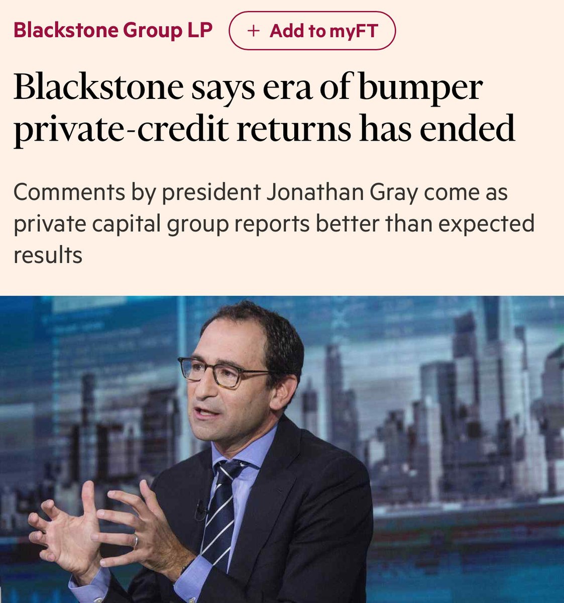 litcapital's tweet image. The golden age of private credit is officially over