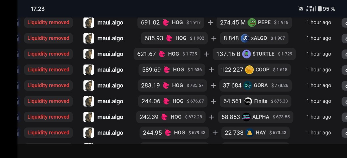 roamoilanen's tweet image. Looks like people were right about $HOG. One man scam with one man fake pumps 🤦
