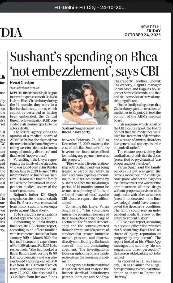 Poonam 🦋🇺🇸🇮🇳 (@itsppp4747) on Twitter photo Surprising that the .<a href="/CBIHeadquarters/">Central Bureau of Investigation (India)</a> is allegedly leaking proofs in the media as compared to submitting proofs in the court of law.
.<a href="/itsSSR/">Sushant Singh Rajput</a>’s family awaits the real proof.
<a href="/withoutthemind/">Priyanka Singh</a> <a href="/varunsingh2402/">varun singh</a>
CBI File SSRCase ChargeSheet
#JusticeForSushantSinghRajput Surprising that the .<a href="/CBIHeadquarters/">Central Bureau of Investigation (India)</a> is allegedly leaking proofs in the media as compared to submitting proofs in the court of law.
.<a href="/itsSSR/">Sushant Singh Rajput</a>’s family awaits the real proof.
<a href="/withoutthemind/">Priyanka Singh</a> <a href="/varunsingh2402/">varun singh</a>
CBI File SSRCase ChargeSheet
#JusticeForSushantSinghRajput