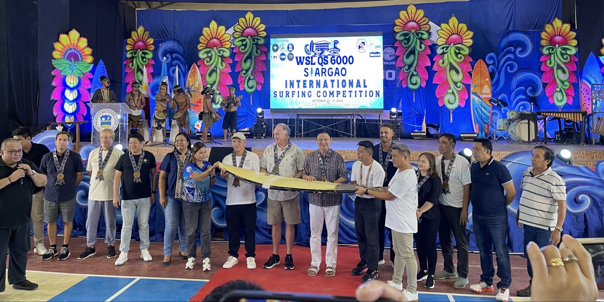 junavPSC's tweet photo. World Surf League QS 2025 Siargao International Surfing Cup opening https://t.co/dmOnxvLCIn