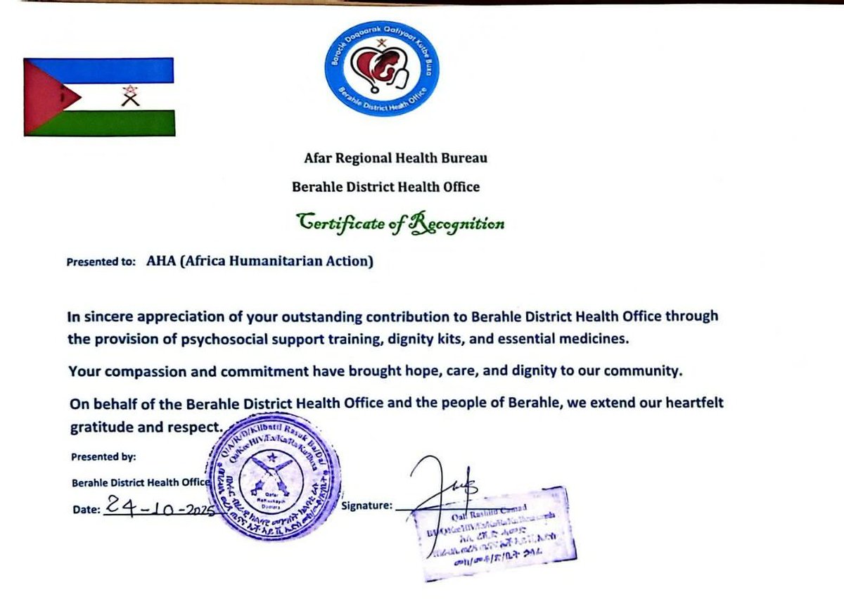 Africa Humanitarian Action (AHA) tweet media