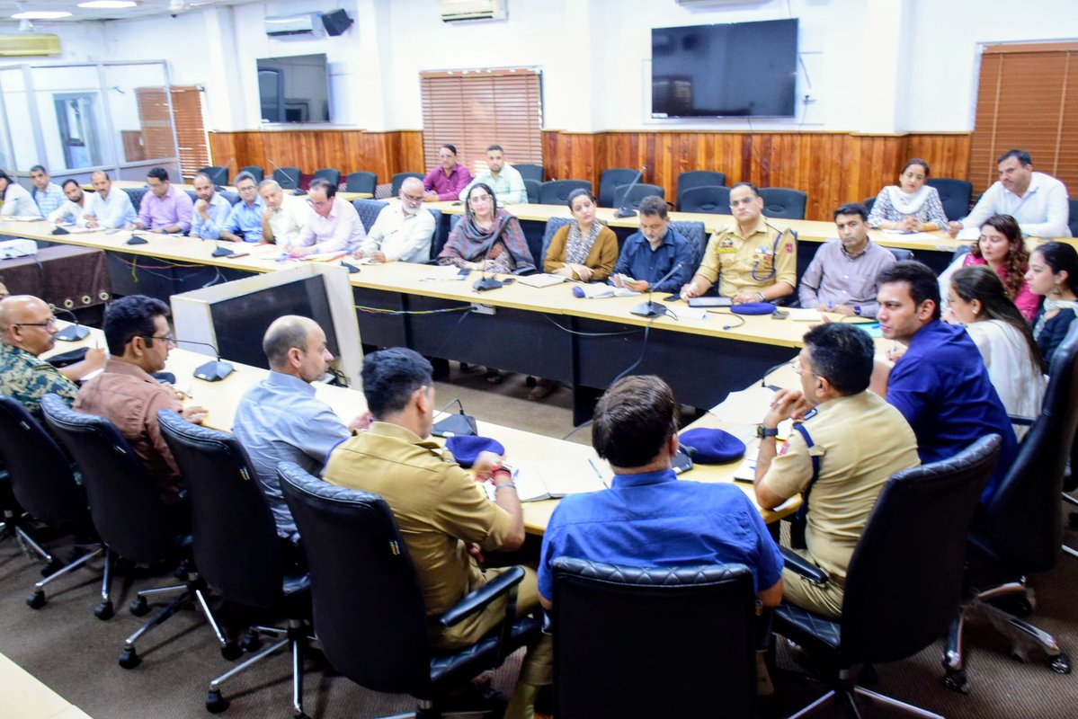 District Magistrate, Jammu (@dmjammuofficial) on Twitter photo District Magistrate Dr. <a href="/Minhas1Rakesh/">Rakesh Minhas</a> chaired the NCORD meeting, directing all SDMs and SDPOs to launch a coordinated crackdown on drug trafficking, illicit liquor trade and illegal cultivation.
The DM also emphasised strict implementation of the Cigarettes and Other Tobacco District Magistrate Dr. <a href="/Minhas1Rakesh/">Rakesh Minhas</a> chaired the NCORD meeting, directing all SDMs and SDPOs to launch a coordinated crackdown on drug trafficking, illicit liquor trade and illegal cultivation.
The DM also emphasised strict implementation of the Cigarettes and Other Tobacco