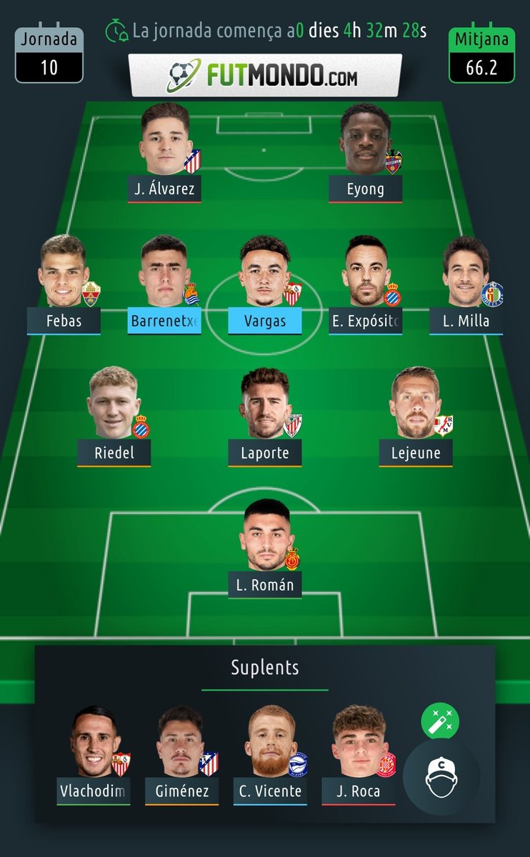 Buenas! FM prensa. Cambios para esta jornada? Tengo tb  a  Rueda  y  a D. Llorente  Gracias!!!

<a href="/RemateFantasy/">Remate Fantasy</a> 
<a href="/DudasFootball/">Dudas Football</a> 
<a href="/asejorpicas/">AseJornadaPicas ♠️ JP</a> 
<a href="/OnogomezG/">Ono Asesor Futmondo</a> 
<a href="/onlyfantasytips/">Only Fantasy Tips ⚽️</a> 
<a href="/TUFANTASY1/">TU FANTASY</a> <a href="/biwengerlaliga/">Biwenger LaLiga</a> 
<a href="/AsesorMaldini/">AsesorMRMaldini</a>  <a href="/Asesor_Fantasy/">Asesorías Fantasy 🕵️‍♂️</a> <a href="/AsesorCuler/">Asesor Culer</a> <a href="/ElBielsaFantasy/">El Bielsa Del Fantasy</a> <a href="/BrokerFantasy/">Broker Fantasy 📈💸</a>