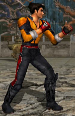 Jin Kazama in Dragon Ball Z. (Tekken 3 alt outfit)