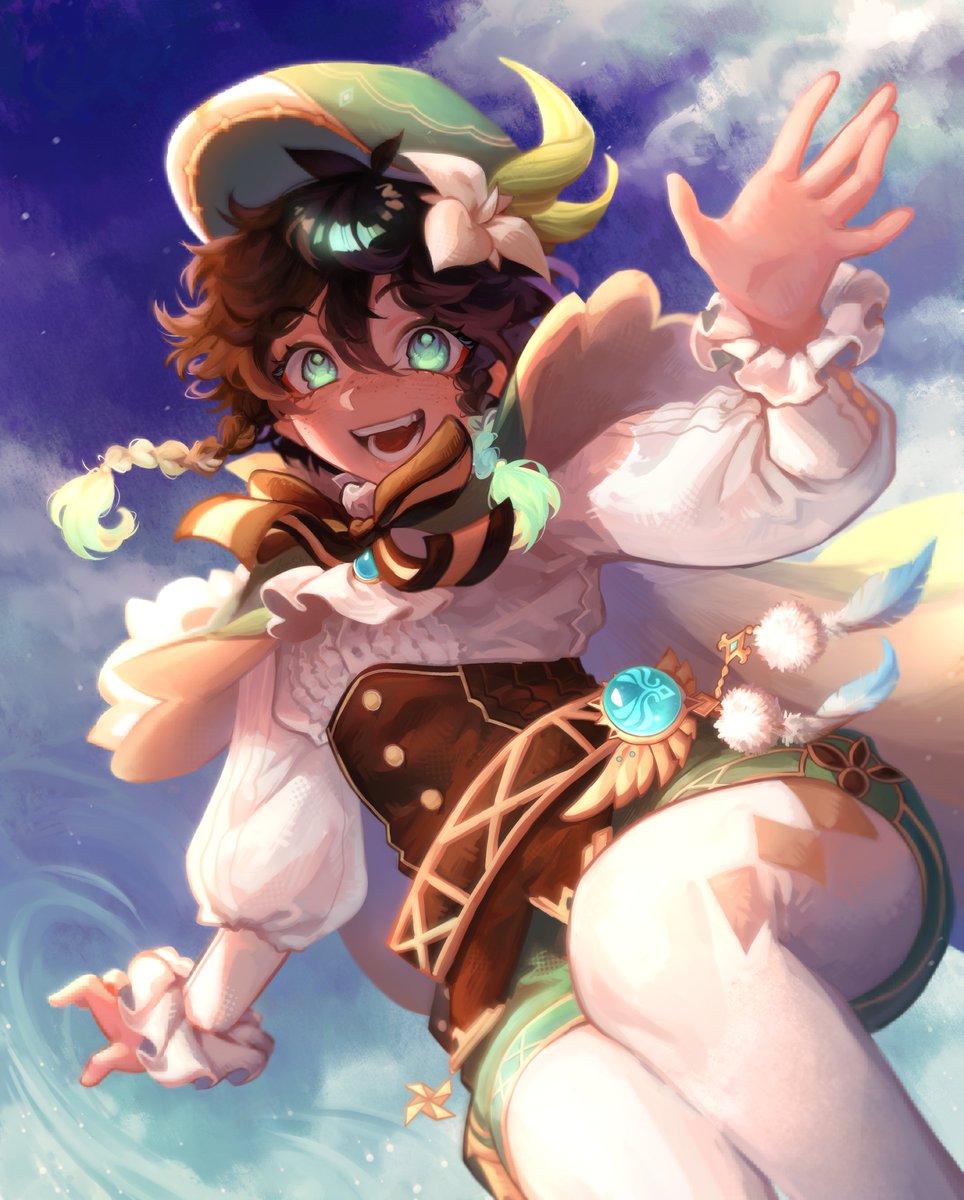 loashi_'s tweet image. #Venti #GenshinImpact
omg I did it