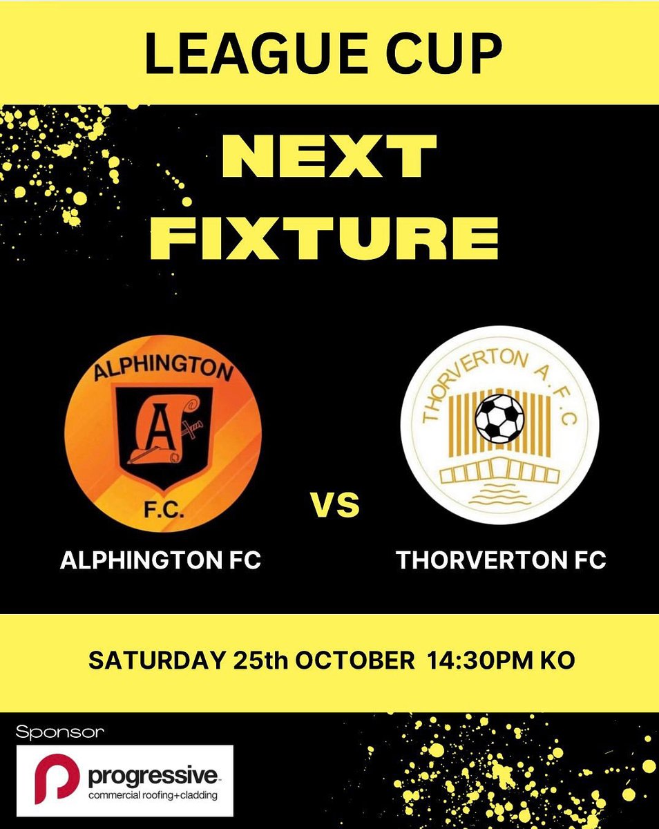 After a week off we’re back in cup action again as we ‘travel ‘to unbeaten Alphington tomorrow looking for revenge on a narrow defeat earlier in the season 💛🖤
<a href="/devondfl/">Devon Football League (DFL)</a> <a href="/swsportsnews/">South West Sports News</a>