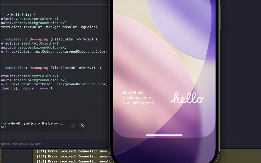 PakiAsWell's tweet image. 😍 Could be my next app - Hello widget #iOS26Wallpaper  #appledeveloper  #iOS26