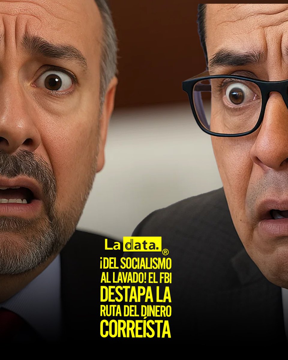 ladataec's tweet photo. #Tendencia ¡Del socialismo al lavado! El FBI destapa la ruta del dinero correísta.

El correísmo vuelve a quedar expuesto, esta vez ante los ojos del FBI y de la Oficina de Investigaciones de Seguridad Nacional (HSI) de los Estados Unidos. Los nombres: Richard Espinosa y Jaime Garzón, exfuncionarios del IESS y cercanos al expresidente Rafael Correa, hoy bajo investigación por lavado de dinero y corrupción internacional.

Según reportes, se habrían movido millones de dólares del seguro social ecuatoriano hacia cuentas en EE. UU., mientras en Ecuador los hospitales se caían a pedazos y miles de afiliados esperaban medicinas, atención y dignidad.

El mismo Espinosa que borró del balance la deuda del Estado con el IESS, ahora aparece implicado en una trama de dinero sucio y desvíos millonarios. Y pensar que todo esto se hizo en nombre de la “revolución ciudadana”

@ladataecu 👈

#LaData #TendenciaPolítica #Correísmo #RichardEspinosa #IESS #FBI #Corrupción #Ecuador #Tendencia
