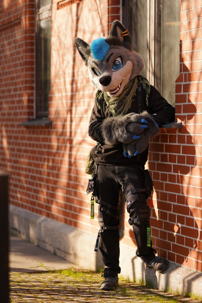 Seid ihr bereit für #FursuitFriday?
Heute stellen wir euch Niff vor! ⚡
Als Techniker bei der #Furvaria sorgt er für Licht &amp; Ton. Aber auch im Alltag löst er täglich technische Probleme. 

Bei den @muenchnerfurs ist er zudem als Schriftführer &amp; Suitwalk-Helfer aktiv.🐾