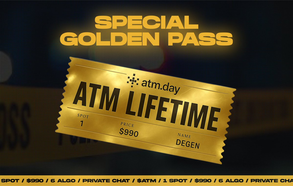 atmdotday's tweet image. Last ATM Pro lifetime spot - $990 (instead of $4,900)

1 spot left to stay with ATM forever at the best price

Unlock access to database of 20K+ smart wallets, Real/Fake volume checker, Private сhat and 6 Algos (including BNB and streaming)

Grab it: moonpay.hel.io/pay/68a5e41813…