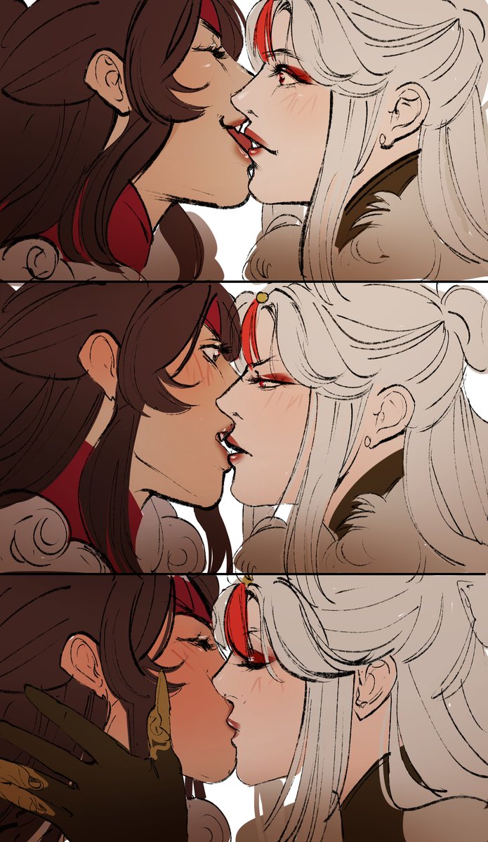 #BGWeek25
D1: First Kiss

hehe lets pretend i totally didnt forget it started yesterday...
anyway, a hc- beidou keeps nipping at nings face but never actually makes the move until ning moves herself HAHAH

#beiguang #Ningguang #BeiDou #Genshinlmpact #原神📷📷 #凝光