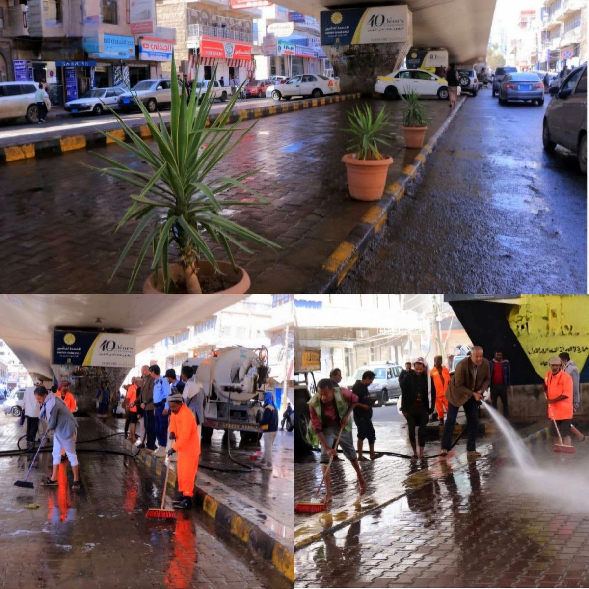 خطوة جميلة وموفقة والمكلوب الاستمرار في ذلك، تغسيل وتشجير الجسور.