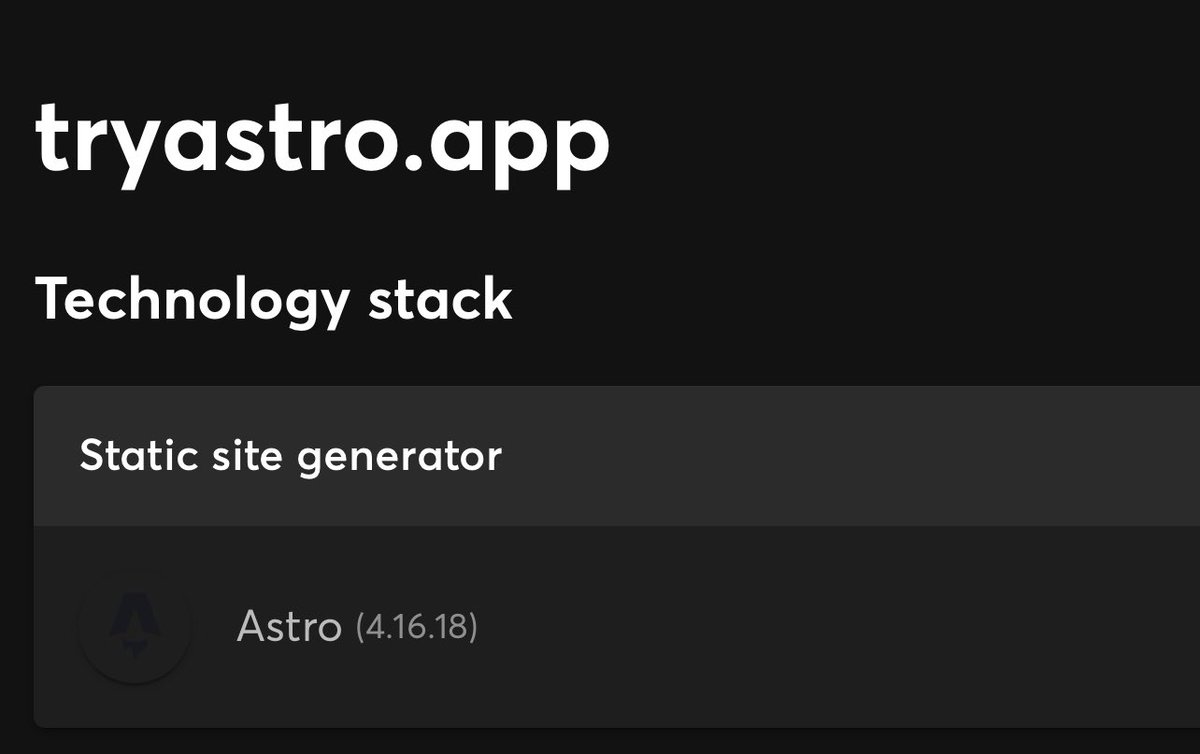 dvailur's tweet image. It’s funny that Astro’s site (the ASO app) is made with Astro (the JS framework)