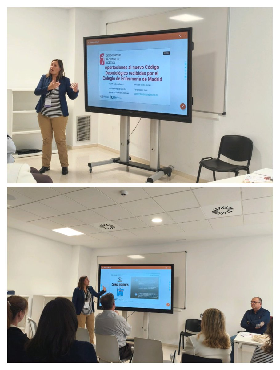 tayvs15's tweet photo. @ABFyC @Col_Enf_Teruel @komaur @tdmoratalla @frivasflores @NuriaPerezDeLu1 @LydiaFeito @pifermu @AbelNovoa Comunicaciones Breves:
✅Registros de enfermería:herramienta clave en
resolución procedimientos deontológicos
✅Consideraciones sobre el ejercicio de Objeción 
de Conciencia de Enfermeras en la IVE
✅Aportaciones al nuevo Código Deontológico
✅ Seminarios de Cine, salud y Ética https://t.co/QzGIxp4WCR