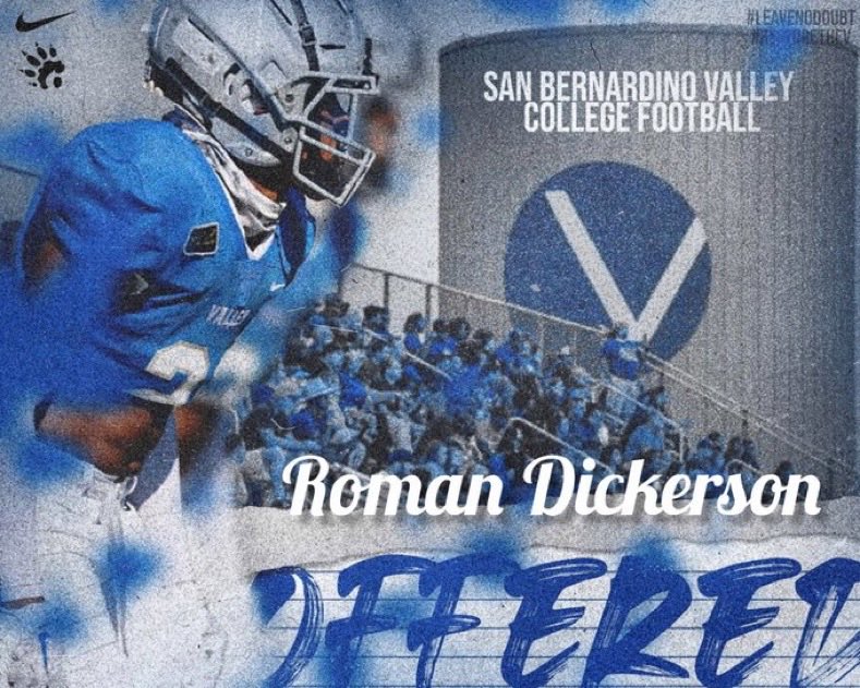 Blessed to receive an offer from San Bernardino Vally!
<a href="/MrGriffin22/">Coach Griff</a> <a href="/PBecoats1973/">Coach Phyllip</a> <a href="/BigSkippin_75/">Coach Jordan Harris</a> <a href="/JuliusTrenches/">Julius Williams</a> <a href="/coachdcanon/">Dustin Canon</a> <a href="/gobigrecruiting/">Go Big Recruiting</a>