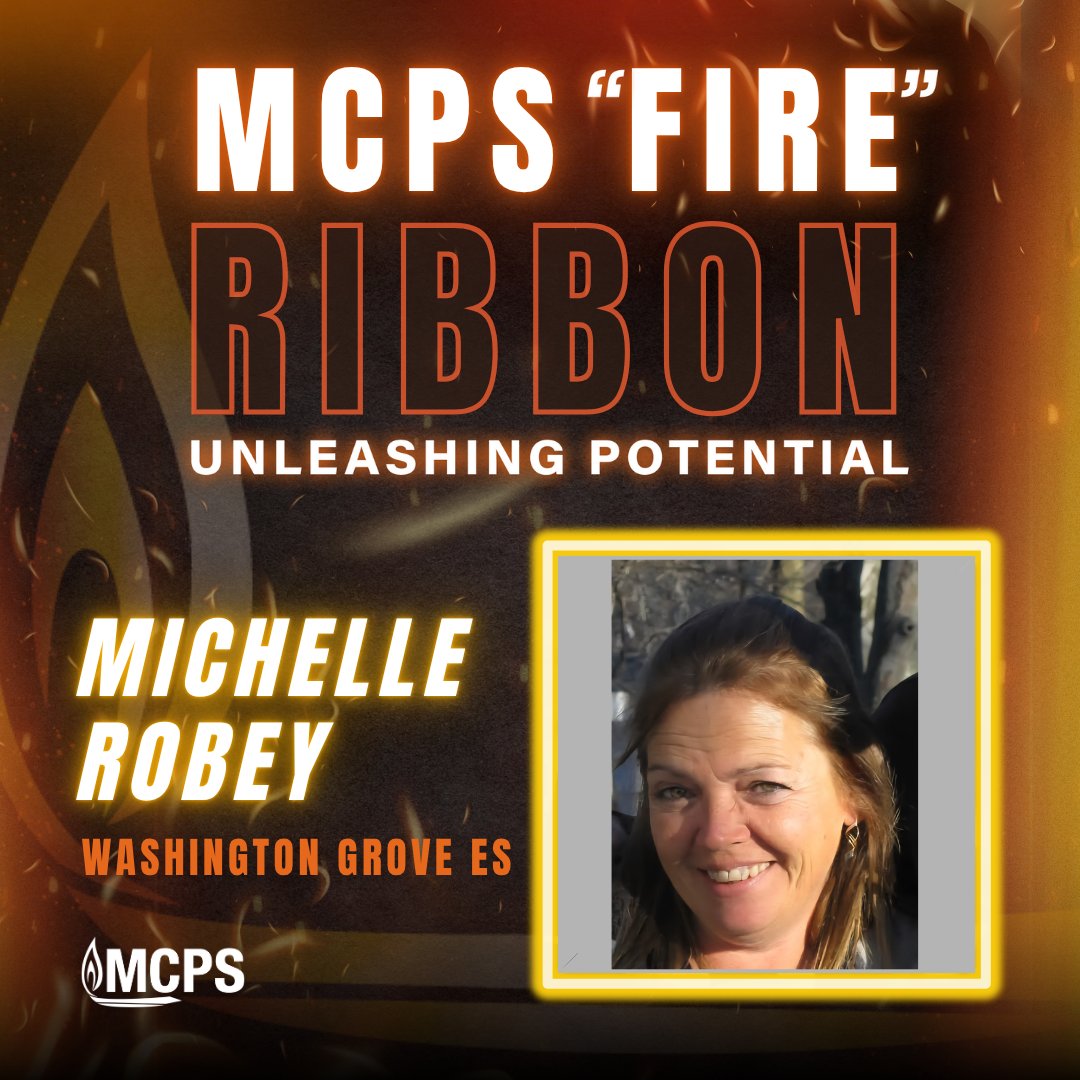 🔥 ¡Premio "Fire Ribbon"!

Hoy celebramos a Michelle Robey, de la Escuela Primaria Washington Grove, por su ejemplo de trabajo en equipo, colaboración y apoyo mutuo a través del Premio Liberando Potencial.

#MCPSListosParaElFuturo