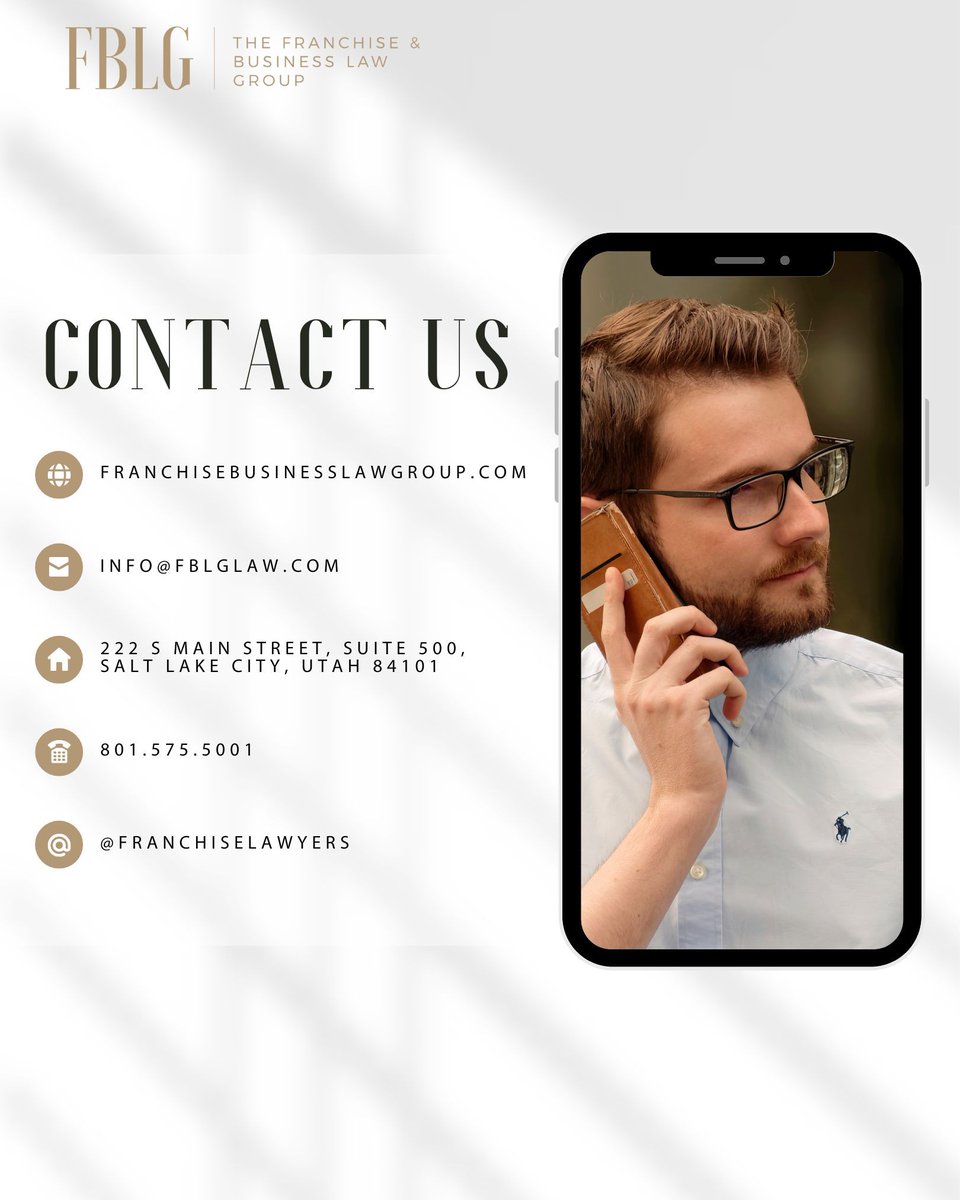 FranchiseLawLLC's tweet image. In addition to our expertise and track record, we understand the urgency of legal matters in the fast-paced business world and strive to provide timely and clear communication at every stage.

#franchiselaw #businesslaw #urgentlegalmatter #fastpaced #clearcommunication