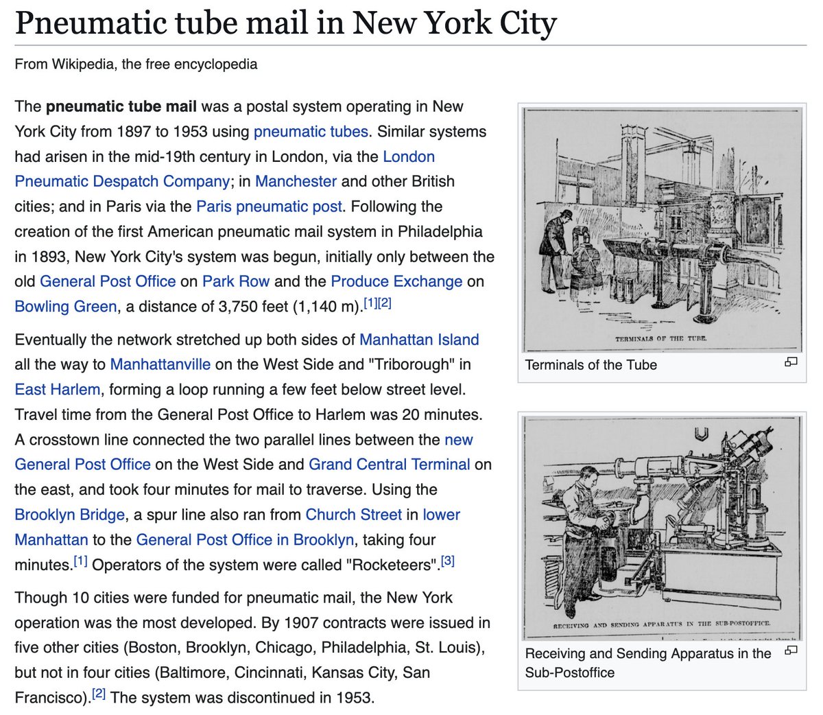 atlanticesque's tweet image. BRING BACK THE PNEUMATIC TUBE MAIL

STEAMPUNK CITY NOW