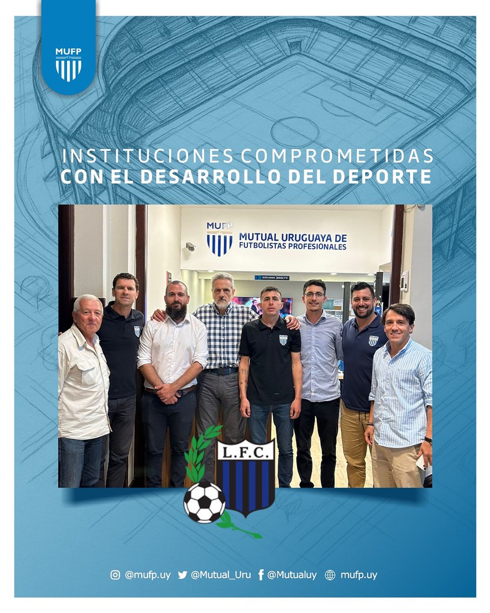 🏟️ 𝐕𝐢𝐬𝐢𝐭𝐚 𝐢𝐧𝐬𝐭𝐢𝐭𝐮𝐜𝐢𝐨𝐧𝐚𝐥

Recibimos a José Luis Palma, Gustavo Ferrín, Nicolas Aranco y Pablo Pereira, representantes de Liverpool Fútbol Club, quienes compartieron con nosotros el ambicioso proyecto de construcción de su nuevo estadio.

Celebramos esta