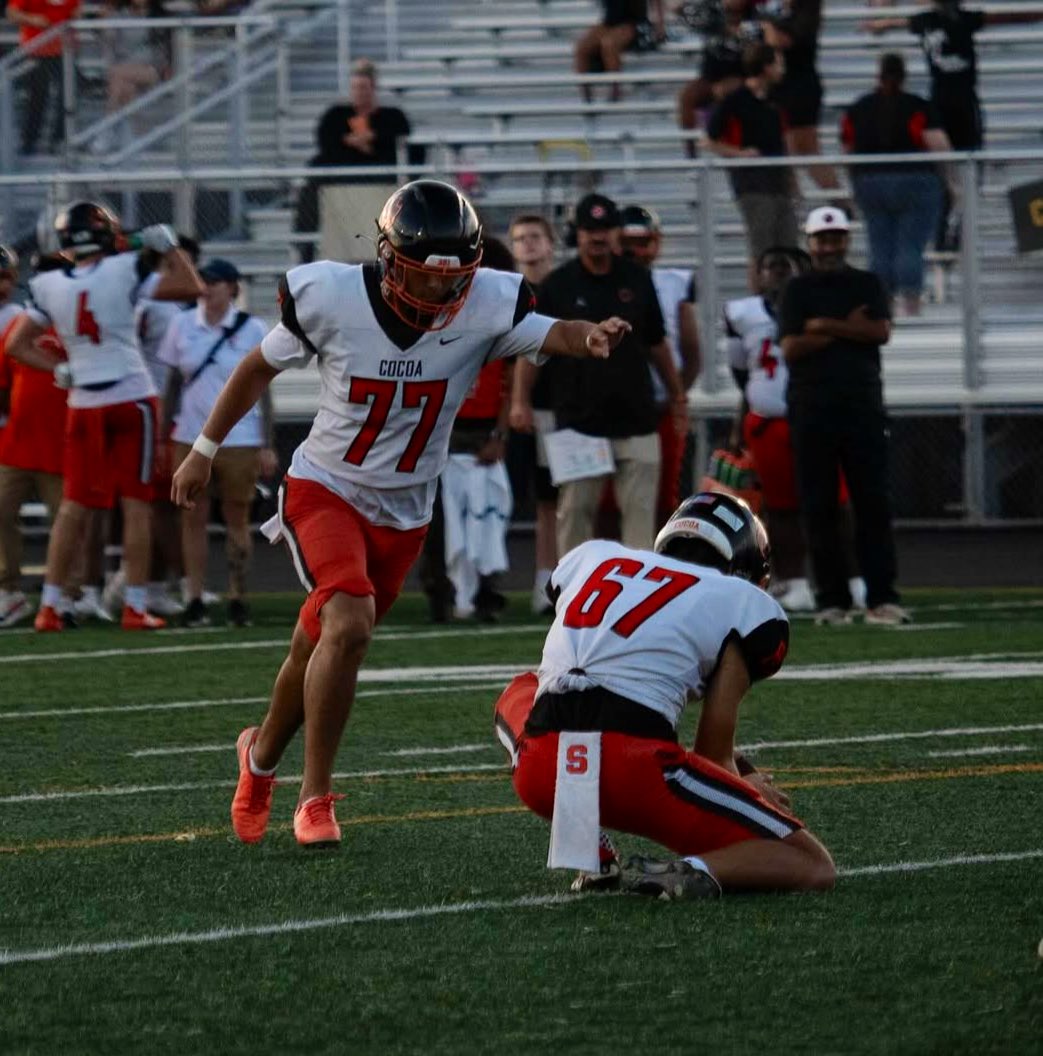 CONGRATULATIONS to our <a href="/VSNflorida/">Varsity Sports Nation</a> WEEK 9 SPECIAL TEAMS “DUDE” of the WEEK, <a href="/KeelanGonzalez1/">Keelan Gonzalez 4⭐️</a>, from <a href="/CocoaFootball/">Cocoa Football</a>‼️

Tigers Junior Kicker has himself a day, out scoring the Villages himself with 2 FGs &amp; 3/3 PATs (9 points) in their 27-6 WIN over previous unbeaten, The Villages‼️