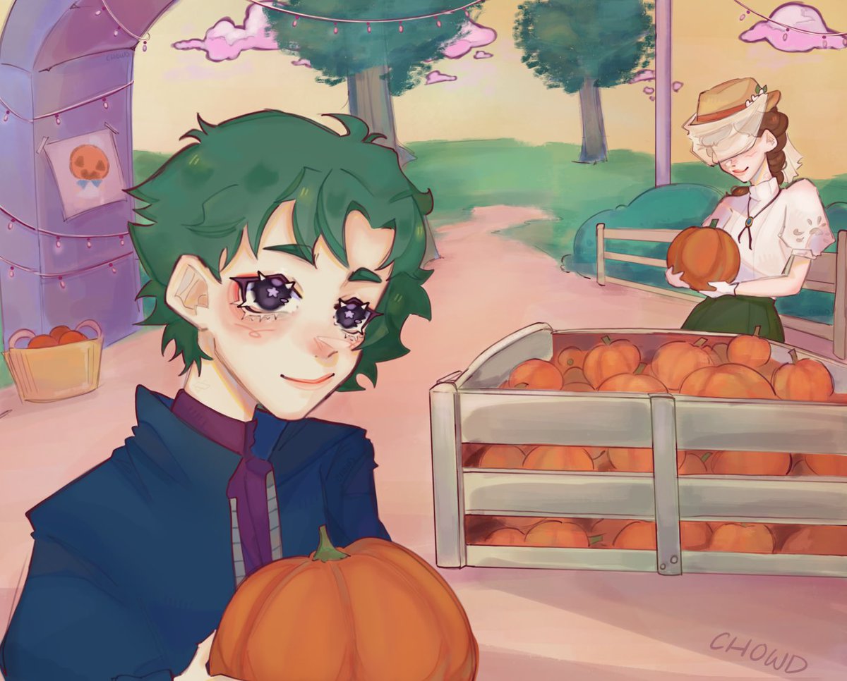 Chowderee's tweet photo. For a art contest ^^ I tried background again and it’s getting slightly better?? https://t.co/I2r0j8285W