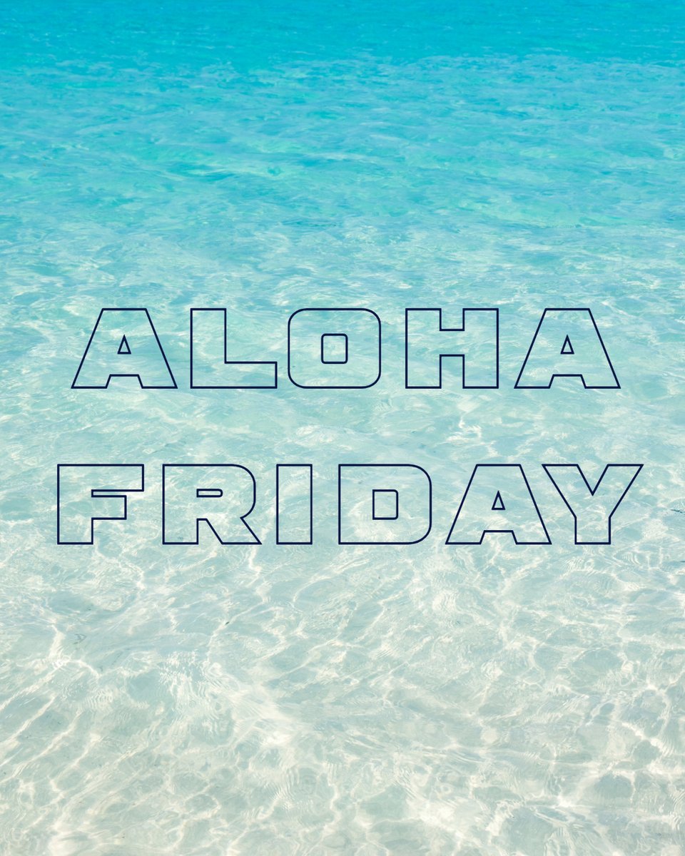 Dunn4Authors's tweet photo. It's Aloha Friday
Aloha Friday is a cherished tradition that marks one thing— the beginning of the weekend.
#AlohaFriday #ItsAlohaFriday #AlohaStateOfMind #AlohaHawaii #AlohaKakahiaka https://t.co/LUtur9vMpC