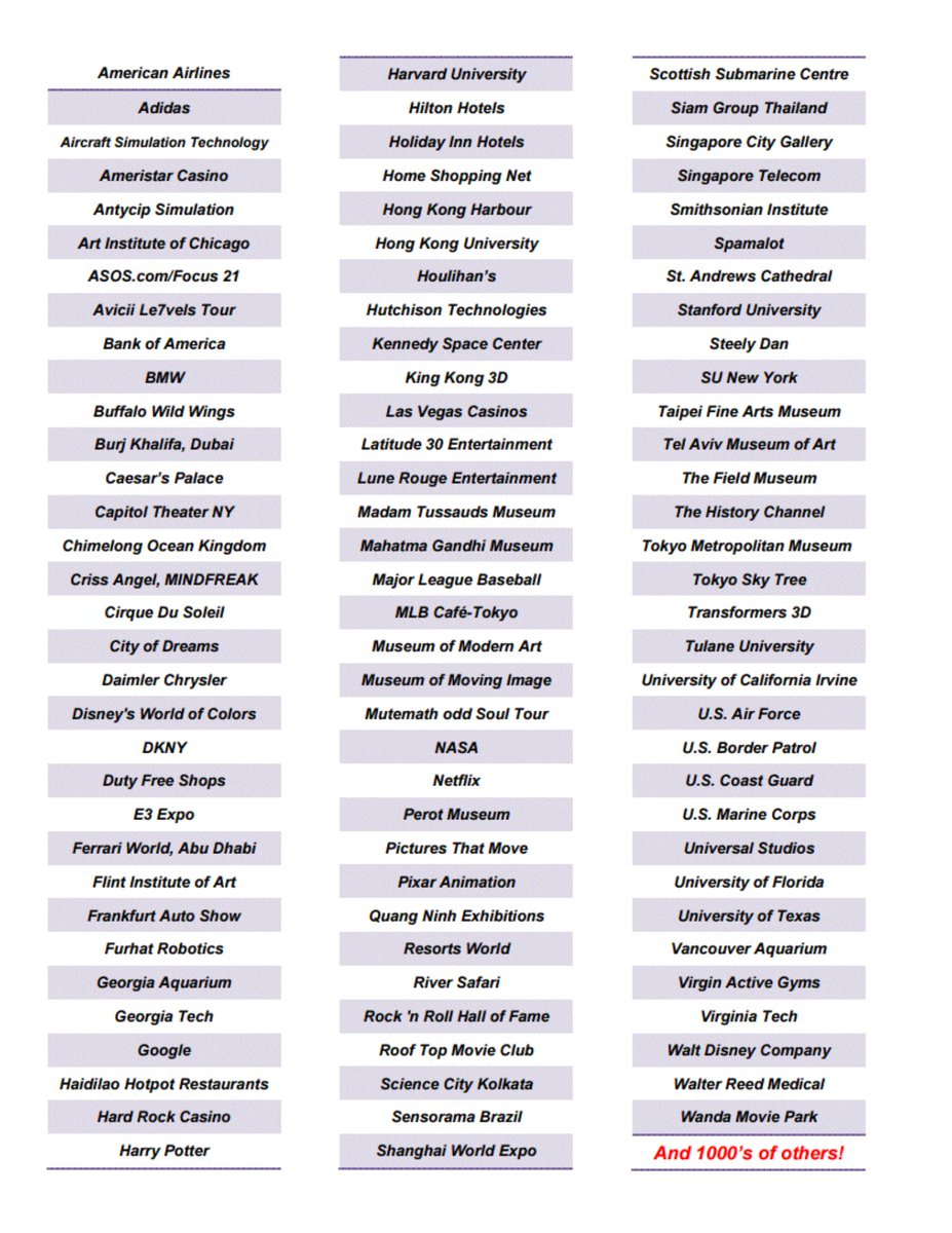 GooSystems's tweet image. Here are just some of the organizations that #UseGoo!   #goosystems #screengoo #screens #projection #av #audio #visual #hometheater #commercial